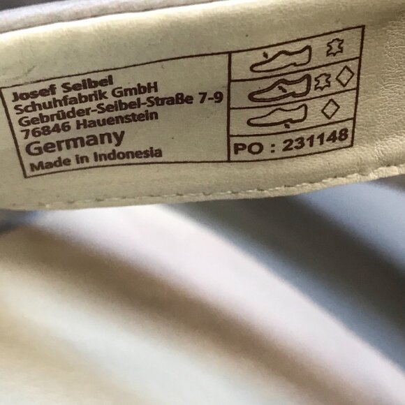 Josef Seibel Fabia Sandals Women's Size 10-10.5 EU 41 Leather Gray, Taupe Flats‎ - Picture 9 of 11